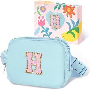 Fanny Pack for Girls H Blue Chenille